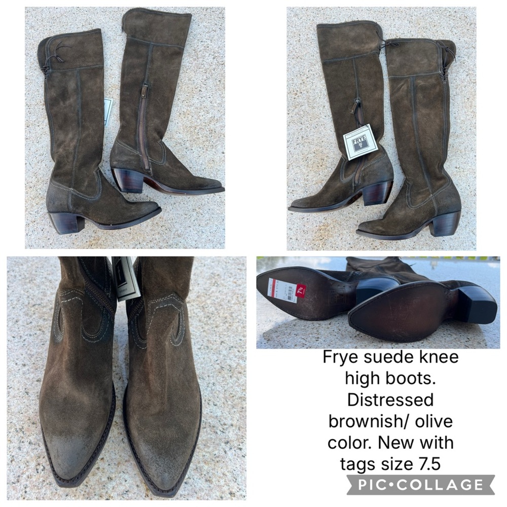 Frye women’s knee high suede boots size 7.5